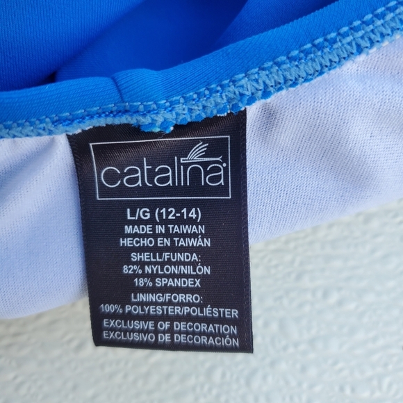 Catalina One-piece Swimsuit Blue Women's Size Large 12-14 - Picture 3 of 4